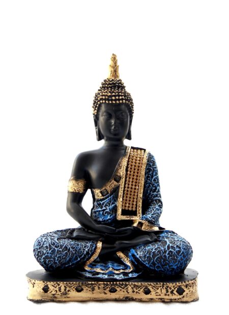 Beautiful Sitting Buddha Idol Statue | Blue Buddha Idol | R-B10