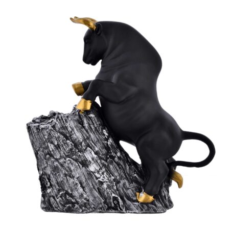 Antique Geometric Statue Bull Sculpture | Big Bull Statue | R-BUL2